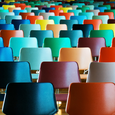 Chairs in rows